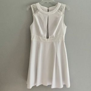 BCBG Generation White Cutout Dress